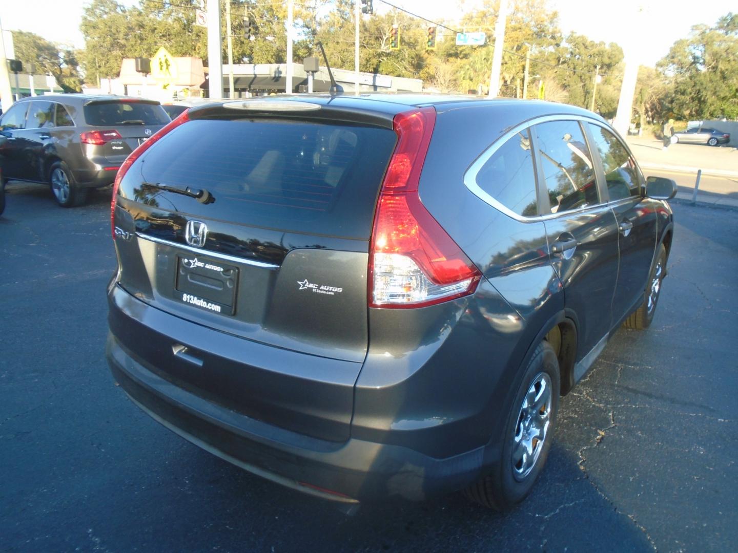 2012 GREY /Grey Honda CR-V LX 2WD 5-Speed AT (5J6RM3H31CL) with an 2.4L L4 DOHC 16V engine, 5-Speed Automatic transmission, located at 6112 N Florida Avenue, Tampa, FL, 33604, (888) 521-5131, 27.954929, -82.459534 - Photo#3